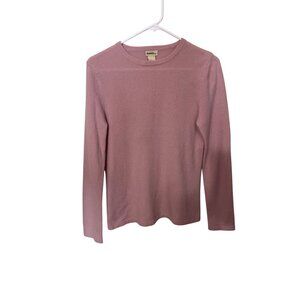 Gander Mtn Pink Cashmere Womens Long-Sleeve Sweater Small